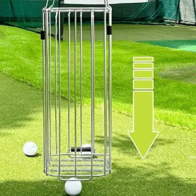 Stainless Steel Golf Ball Retriever Basket For Driving Range Collect Golf Balls Efficiently Durable Training Tool For Collection