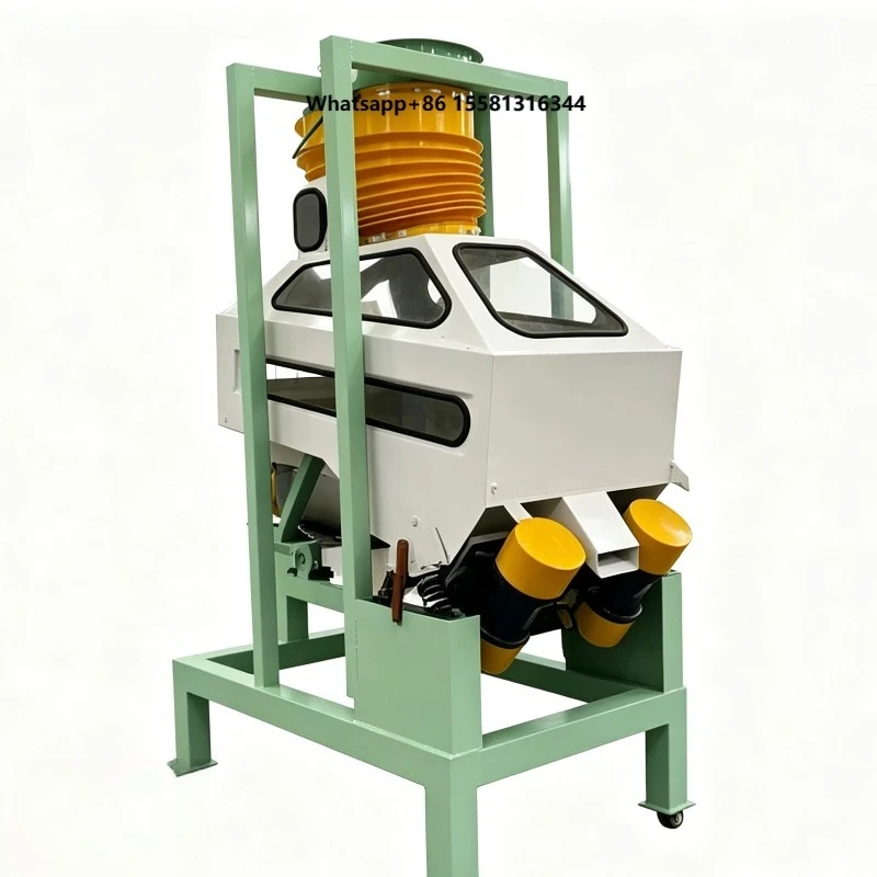Gravity Stone Separator Grain Cleaning Machine Vertical Oil Seed Sorting Equipment For Complete Oil Press Processing Plant