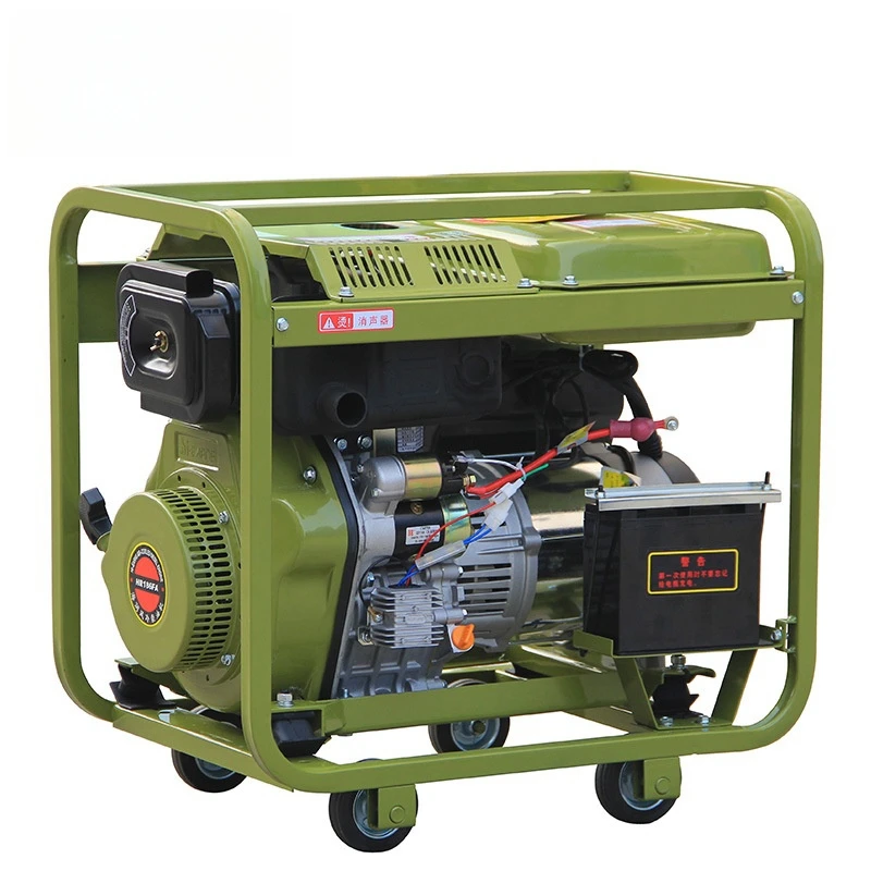 Single Phase Open Frame Portable Diesel Engine Welding Generator 1800 RPM Household Power Smartgen Controller