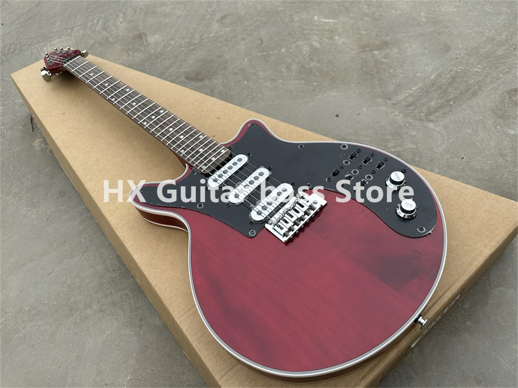 BM01 Burns Brian May Signature Special Antique Cherry red Electric Guitar Korean Burns Pickups and Black Switch