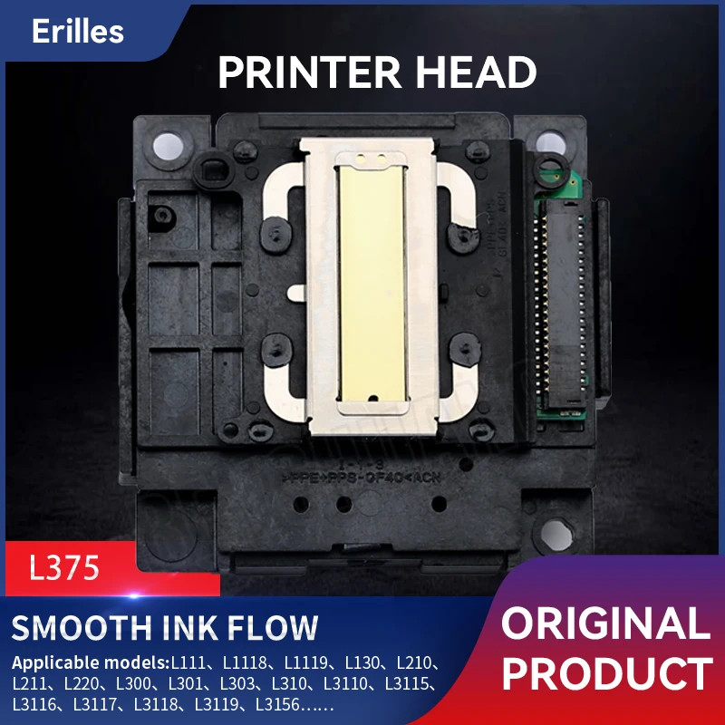 Cabezal de impresión L375 para impresora Epson, L3250, L3150, L355, L3110, L395, L3250, L120, L405, L455, L475, L495, L4150, L550, L301, L365