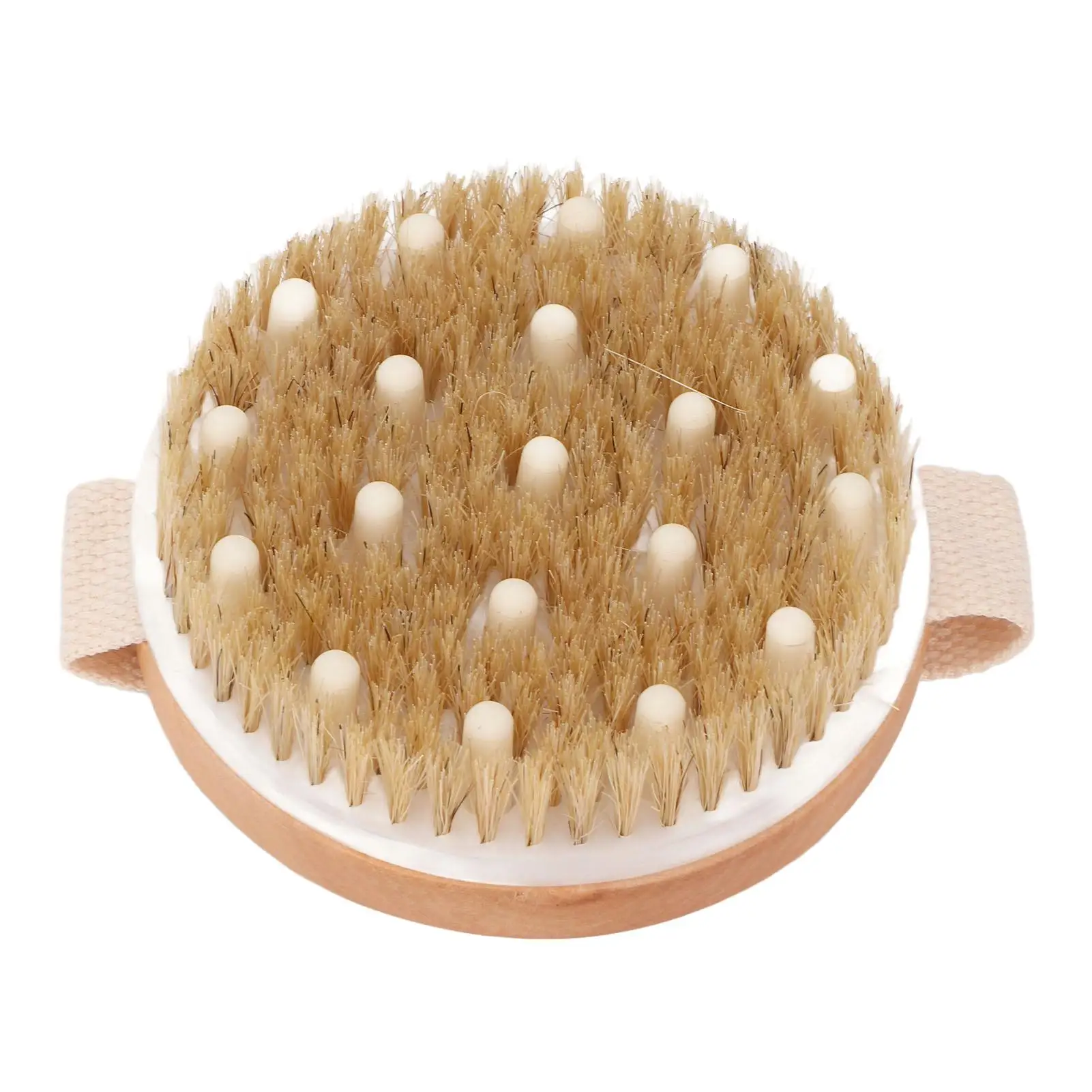 Exfoliating Body Scrubber Brush w/ Massage Head for Shower - Boost Metabolism