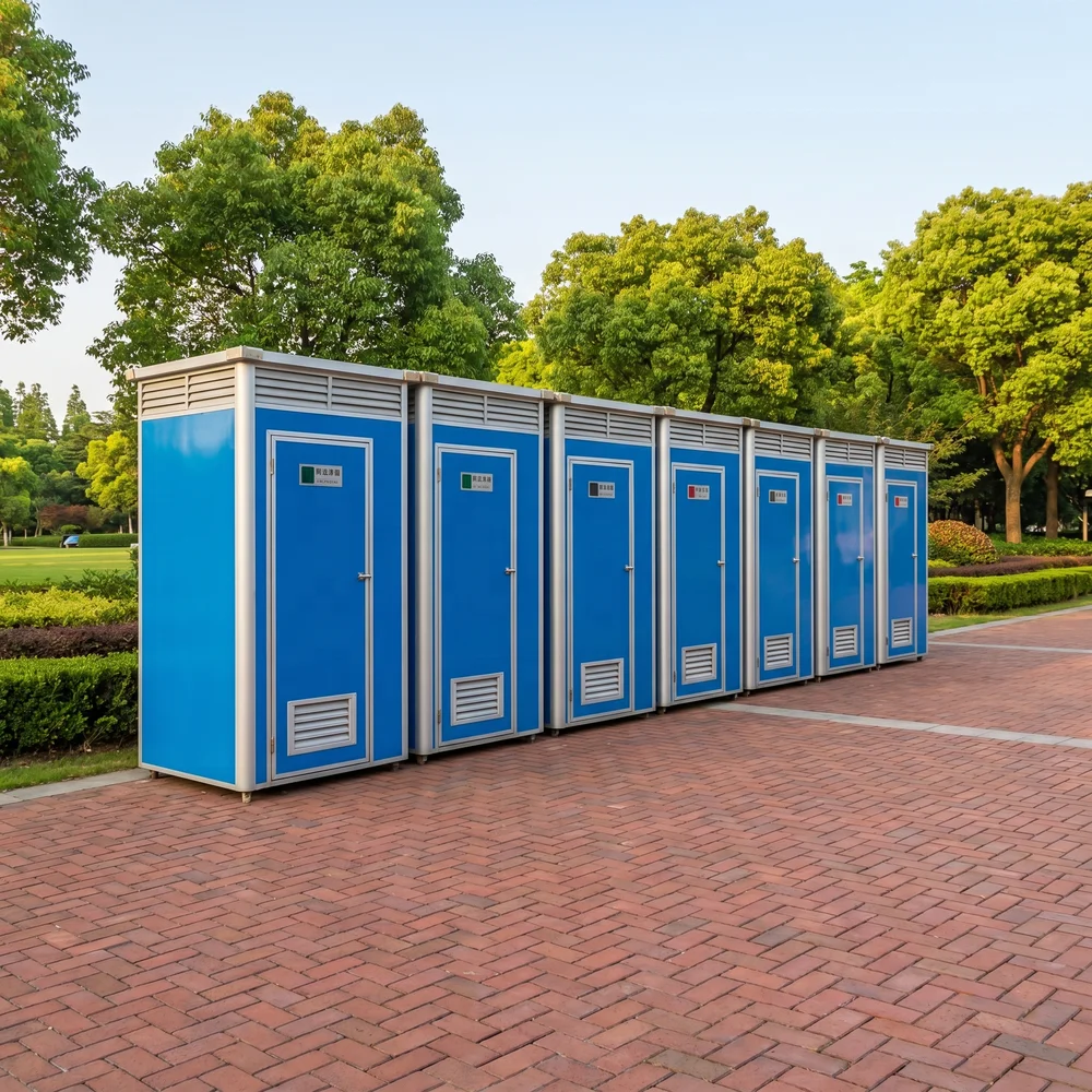 Luxury Mobile Restroom Prefab Integrated Stall Noise-free Ventilation Privacy Lock Villa Outdoor Party Premium Mobile Washroom