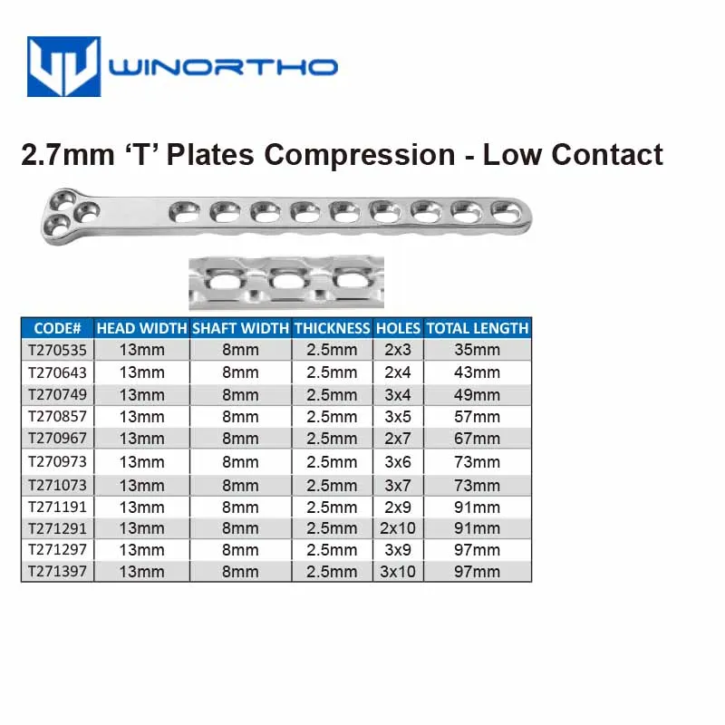 2.7MM T AO synthes Veterinary Instrument equipments products animal orthopedic surgical  screws tplo vet supply tool pet