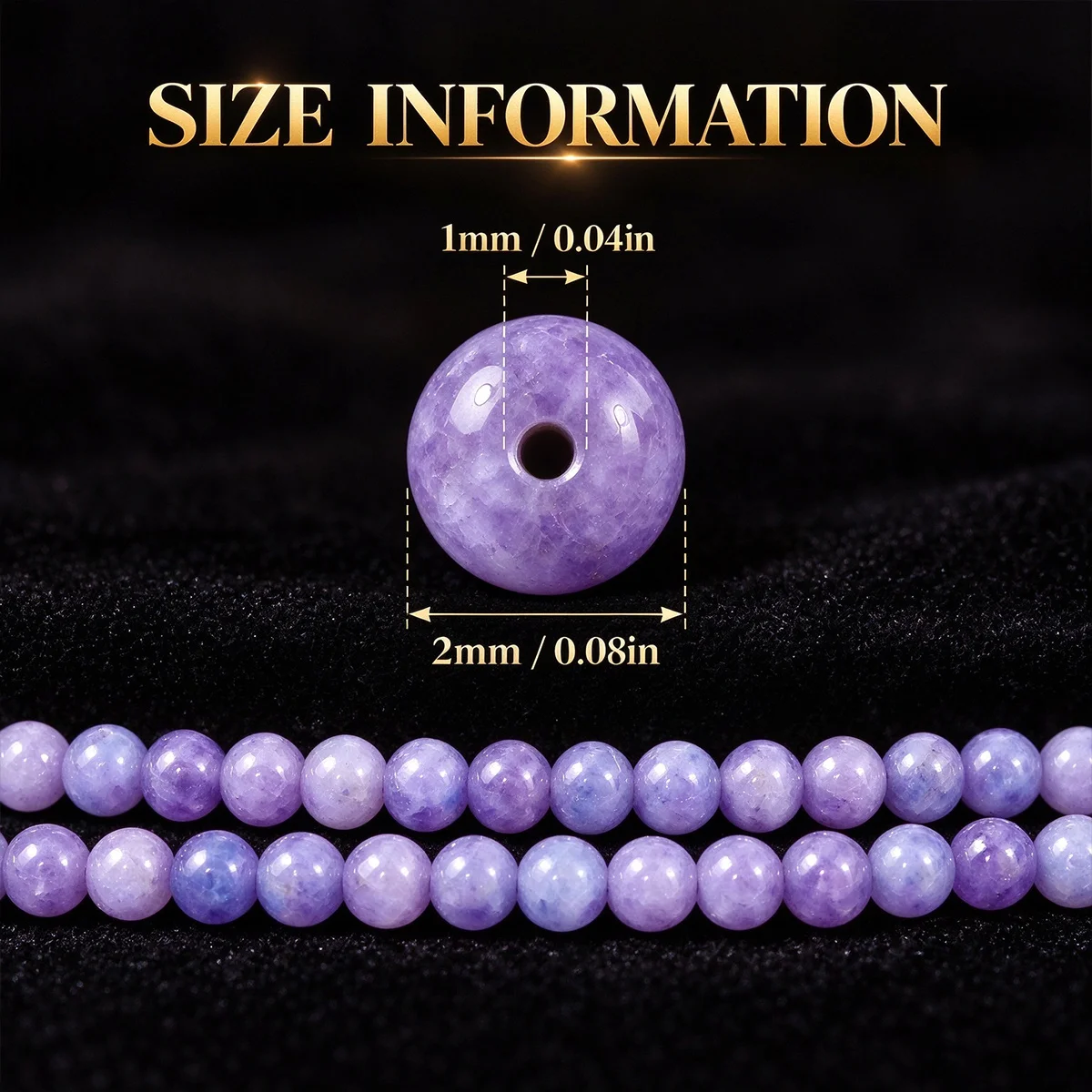 2mm 100–300pcs Natural Stone Round Zircon Light Purple Handmade DIY Jewelry Making Beads for Bracelets Necklaces and Accessories