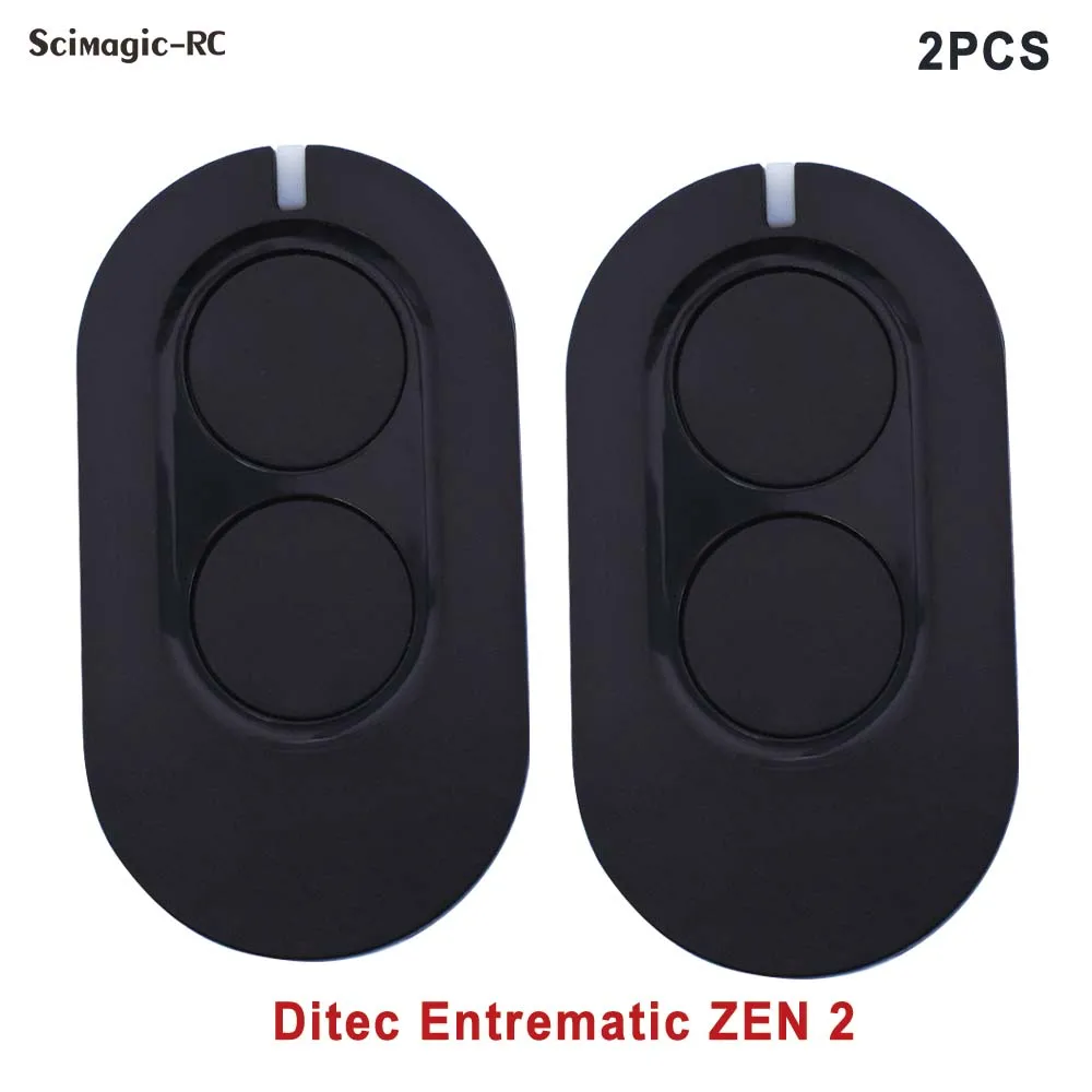 

2PCS Ditec Entrematic ZEN2 ZEN4 ZEN2W/ZEN4W Garage Remote Control Command Opener 433.92MHz Rolling Code Handheld Transmitter