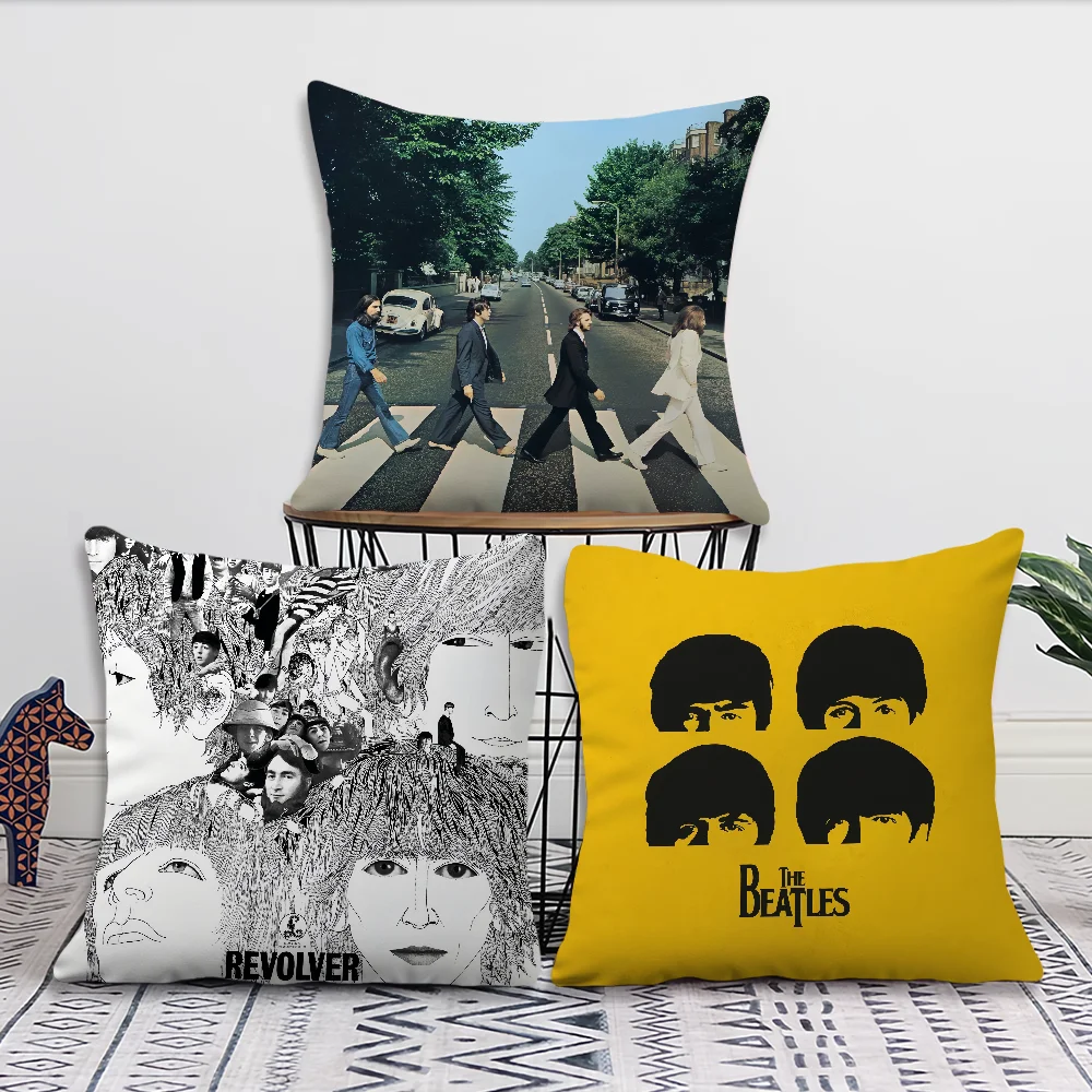 Hot Band T-The B-Beatles Pillow Case Living Room Headboard Bedroom Office Cushion Cushion Sofa Nap Time