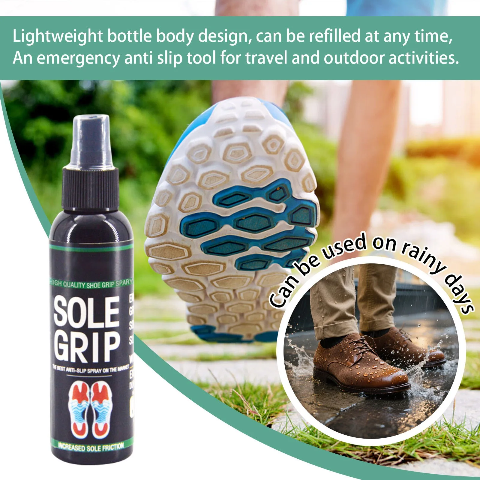 100 مللي قبضة الحذاء رذاذ المضادة للانزلاق وحيد رذاذ رذاذ لأحذية كرة السلة الحذاء الوحيد حامي يحسن تنظيف الجر #5