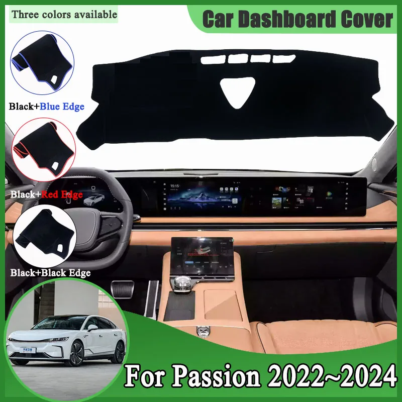 Car Dashboard Cover Dash Mat for Voyah Passion 2022~2024 Chassing Light Zhuiguang Cushion Anti-UV Sunshield Caerpet Accessories