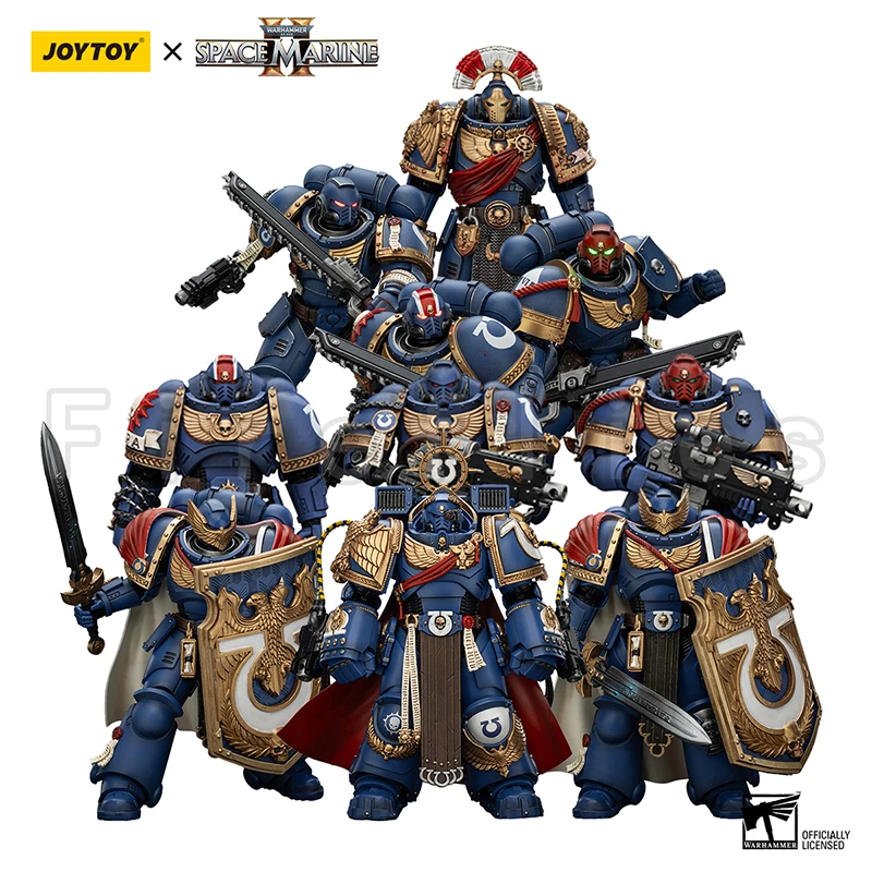 

1/18 JOYTOY Action Figure Ultramarines Spacemarine II Figures Marneus Calgar Victrix Honour Guard Lieutenant Titus Anime Model