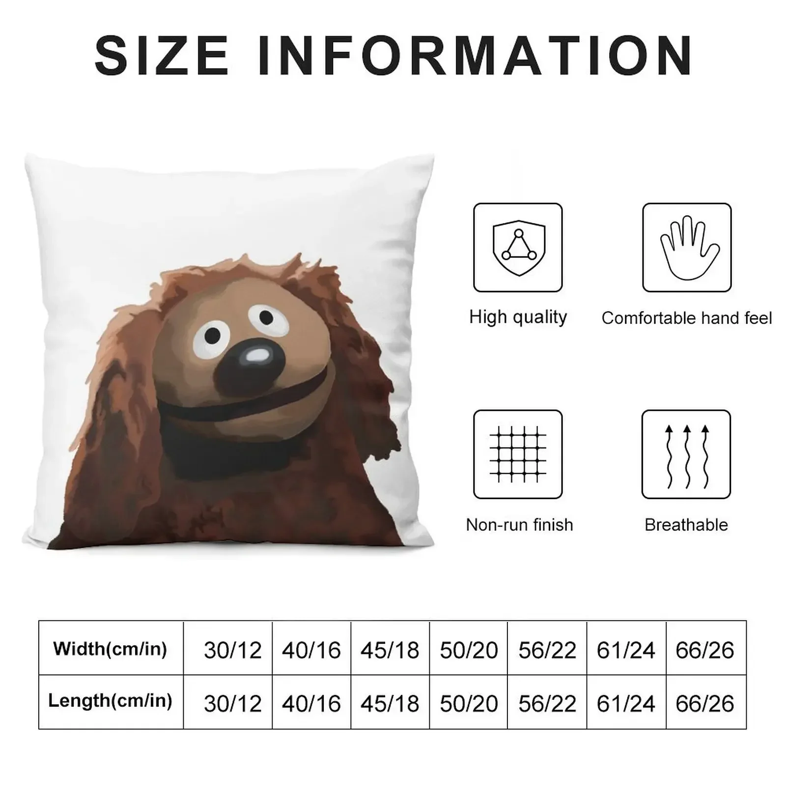 Rowlf The Dog painting portrait (version 3/3 - no background) Throw Pillow Custom Cushion bed pillows pillow