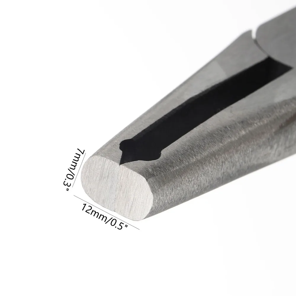 6 Inch Fret Puller Tool 45 Degree Angled Jaw Iron Fret Removal Pliers 0.02 Protector Pad Black+Silver Guitar Repair Tool
