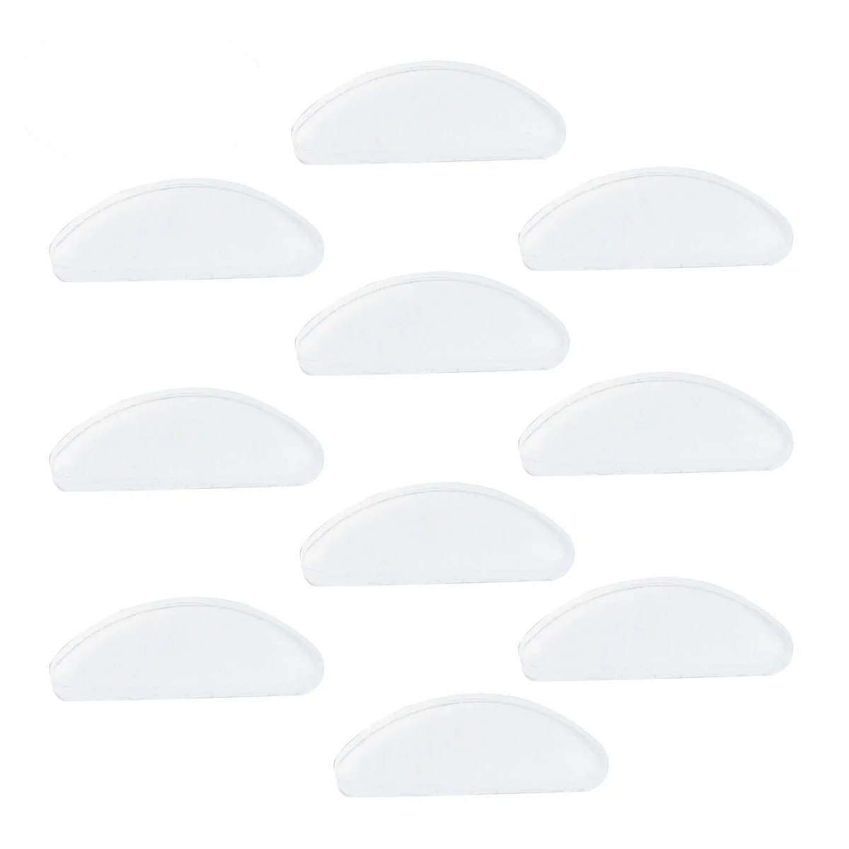 

10pcs Nose Pad Silicone White Self Adhesive Anti Slip for Glasses Sunglasses Bridge Height Adjust Repair Accessories