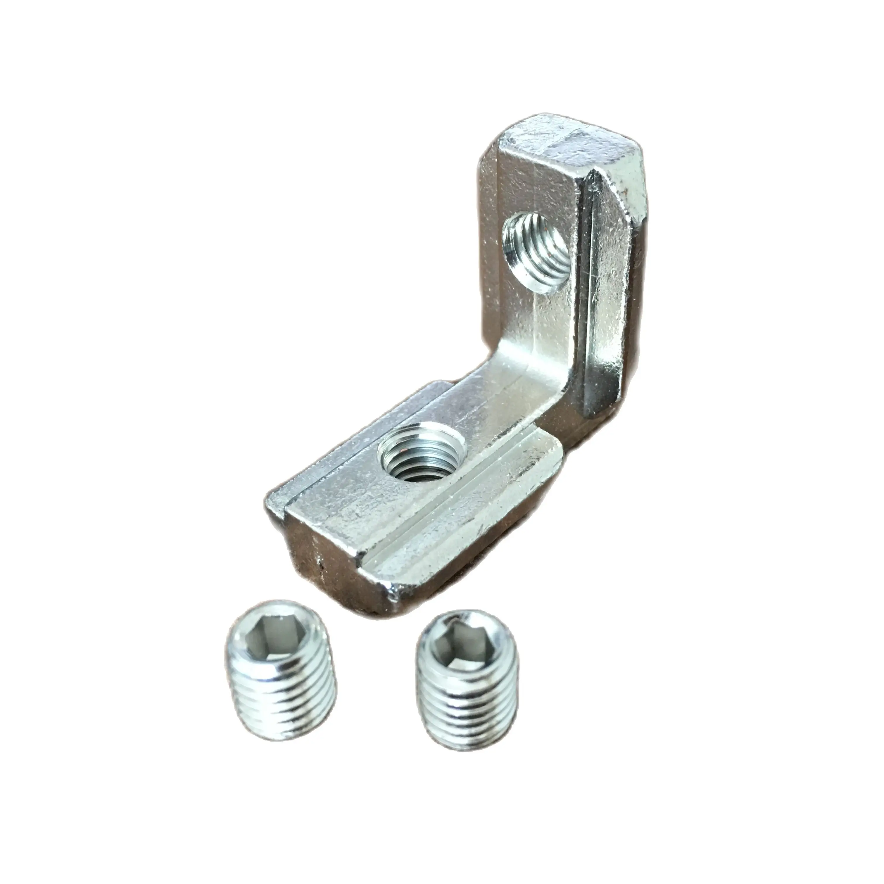 5pcs T Slot L-Shape 4545 Aluminum Profile Interior Corner Connector Joint Bracket for 4545 Alu-profile (with M8 screws)