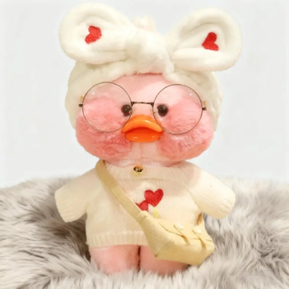 ตุ๊กตาเป็ดแต่งตัวน่ารัก ของเล่นตุ๊กตาสัตว์นุ่ม ตุ๊กตาเป็ดใส่เสื้อผ้า ของตกแต่งนุ่มนิ่ม ของขวัญวันเกิดสำหรับเด็ก