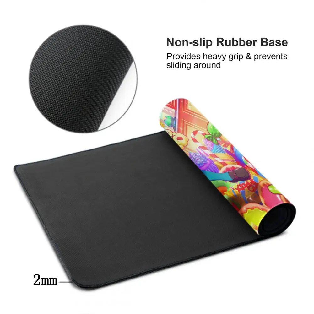 PJSK Project Sekai سلك نوم ملون للمسرح عند 25:00 XXL لوحة ماوس كبيرة للكمبيوتر المحمول لوحة مفاتيح غير قابلة للانزلاق حصيرة مكتبية لوحة ماوس