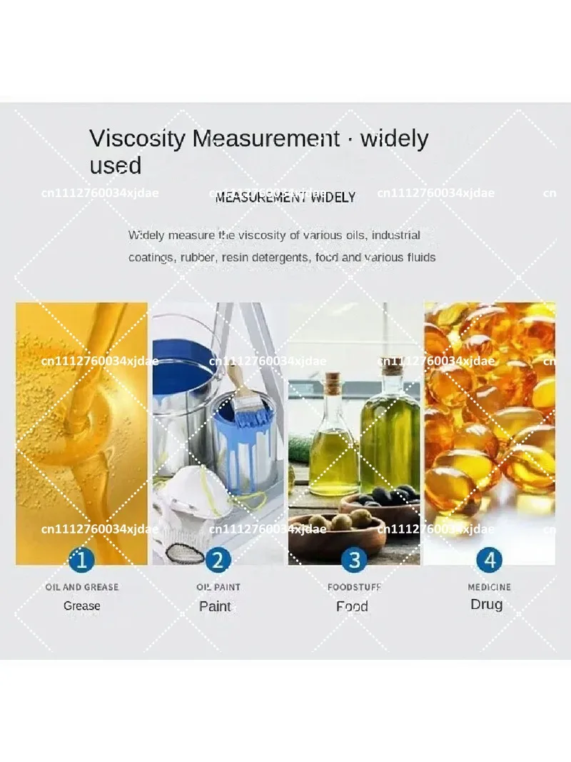 Digital Rotary Viscometer Viscosity Tester 10-2000000 mPa.s Laboratory Meter for Oil Paint Ink