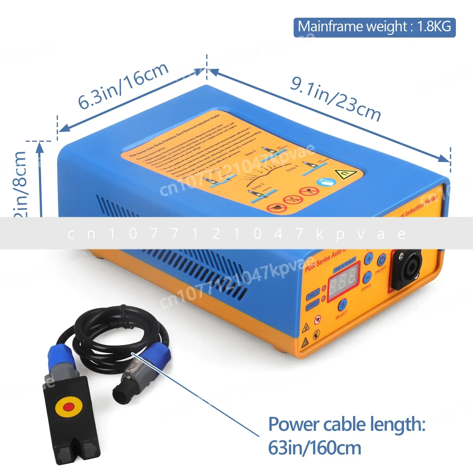 Car Dent Repairer, Unpainted Repair, EU Car Dent Repair Machine, Car Body Dent Removal, Induction Heating Equipment