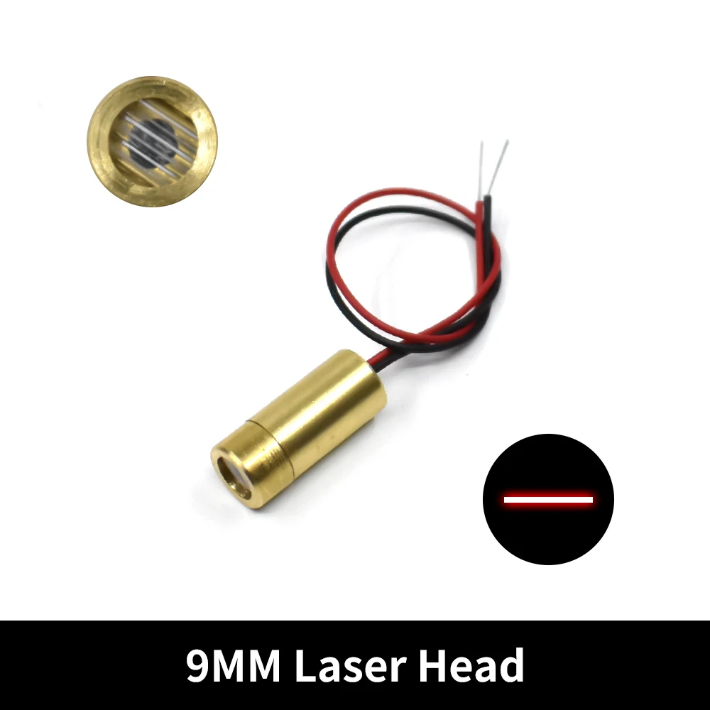 10-1 STKS, 650nm 5 mW Rood Punt/Lijn/Kruis Laser Module Hoofd Glazen Lens Focusseerbare Laserdiode Industriële Klasse, Hoge kwaliteit - afbeelding 1