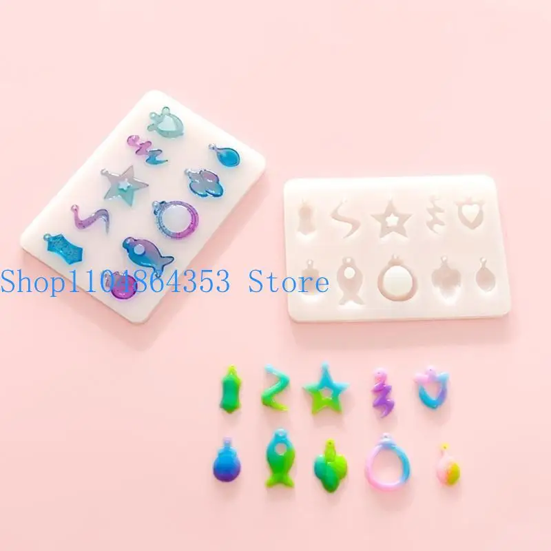 652F DIY Ohrringe Silikon Form Epoxidharz Ohr Tropfen Formen Handgemachte Schmuck Handwerk – Detail 4