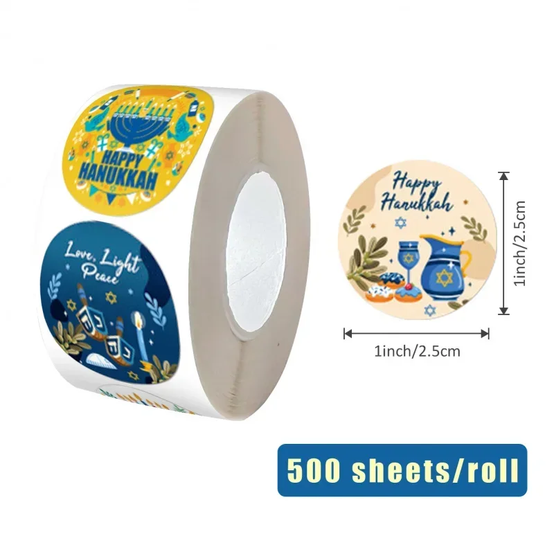500 Pcs Round Diwali Stickers for Wall Decor 2026 Festival Party Decoration Supplies Bulk Vinyl Adhesive Wall Art