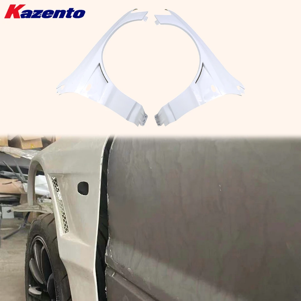 

For Mitsubishi EVO 8 9 2003-2007 VTX Cyber Style Fiberglass Front Fender Pair