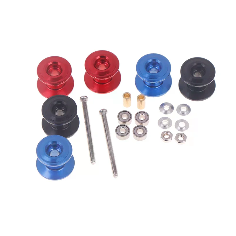 2pcs 4WD 95423 Car Alloy for Parts Spare Roller 12-13mm Lightweight Model Mini Double Guide