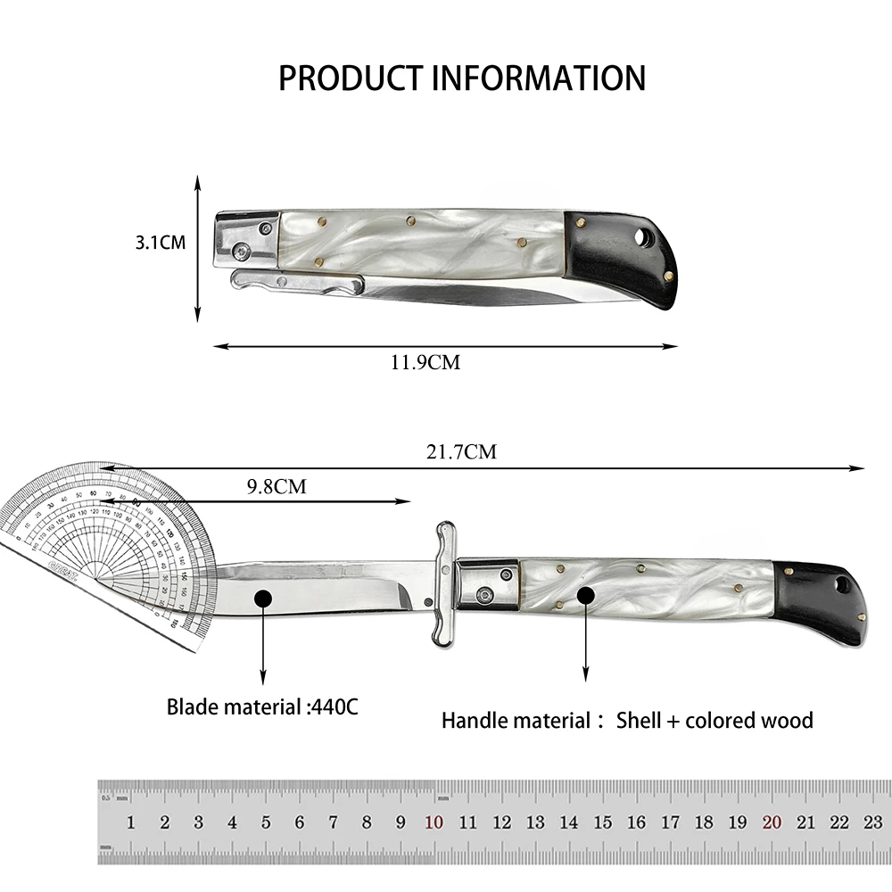 Russian Finka NKVD Tactical Folding Knives 440C Blade Survival EDC Multitools Portable Utility Camping Hunting Rescue Knife