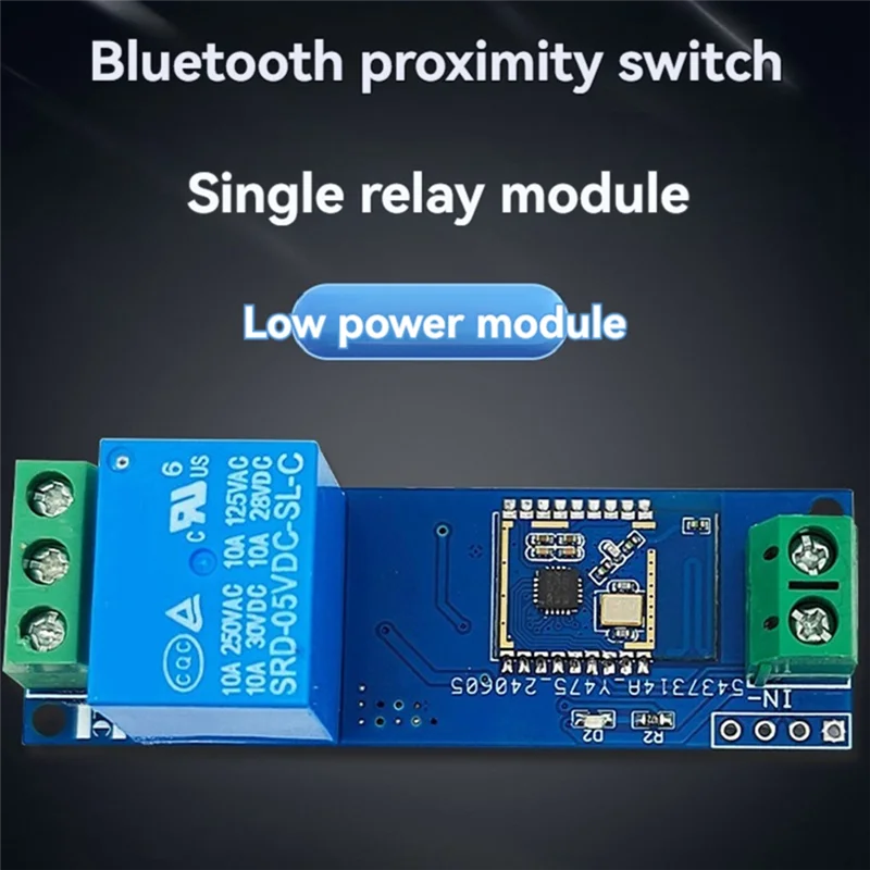 Módulo de relé único AA088, módulo de interruptor de proximidad Bluetooth, módulo de desbloqueo de proximidad de teléfono móvil con detección automática