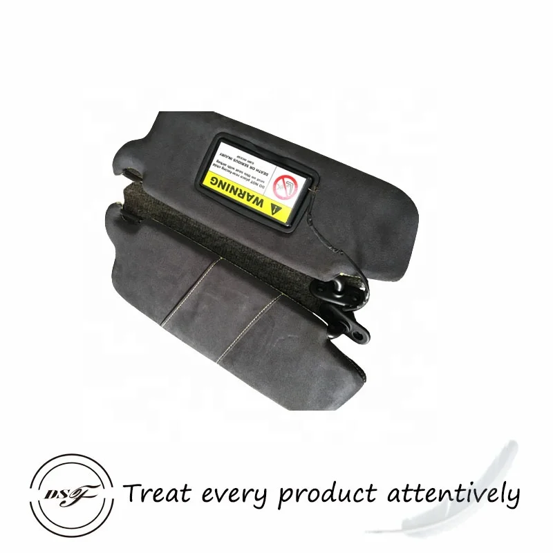 Pare-soleil en cuir noir pour toit ouvrant de voiture, miroir de vanité intérieur pour Ferrari 599GTB 599GTB