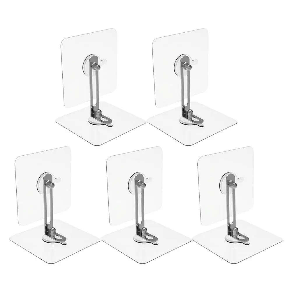 

5Sets Anti Tip Furniture Anchors No Drill Straps for Baby Proofing Dressers Bookshelves Cabinets Wardrobes Clear Secure