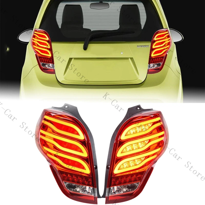 For Chevrolet Spark 2011 2012 2013 2014 LED Rear Bumper Light Turn Signal Lamp Brake Light Car Accessories