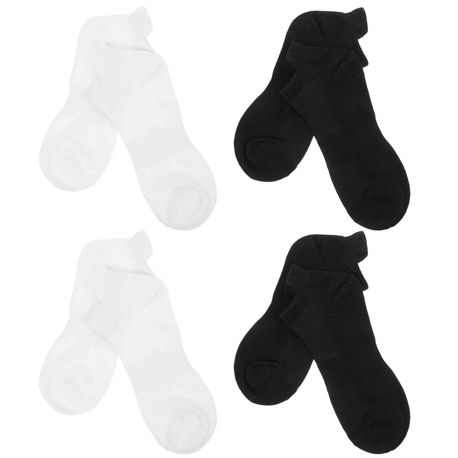 

4Pairs Men Women Combed Cotton Running Socks Lightweight Elastic Comfortable Low Cut Socks for Running Sports Walking All