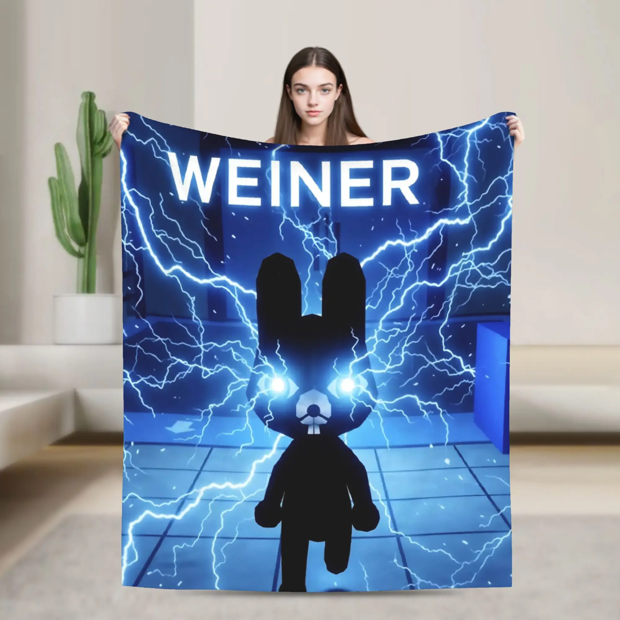 Horror Game Animals Hospitals Blanket  Fuzzy Funny Breathable Throw Blankets for Chair Covering Sofa All Season