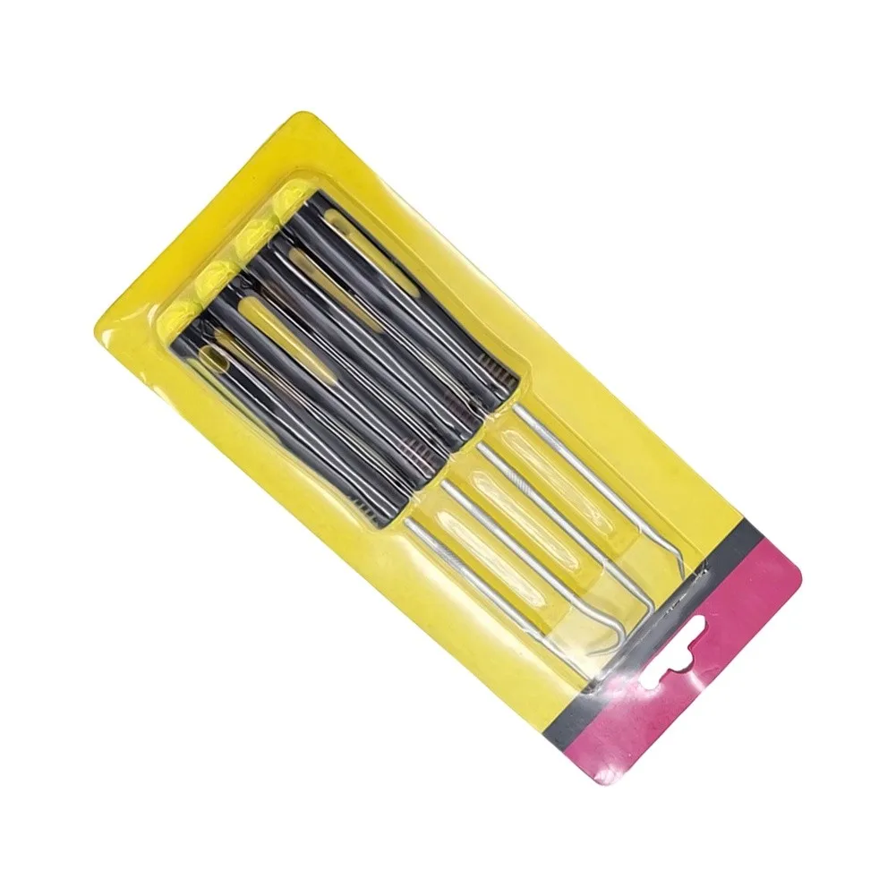 Fit For Most Car Models Craft Hook Tool Car Pick Hook Tool For Automotive Repair Yellow Black Technicians Tool