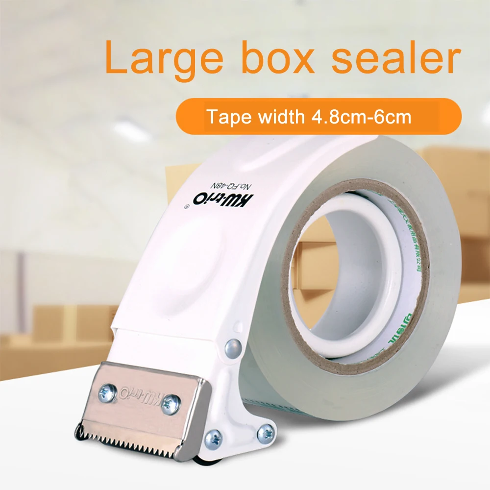 60mm Tape Cutter Dispenser Case Sealing Machine Anti-reverse Manual Sealing Device Baler Durable Iron Box Sealer Cutting Machine