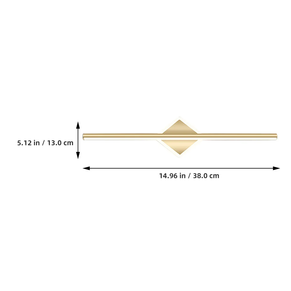 الإبداعية LED مرآة الجبهة ضوء سبيكة بسيطة مرآة ماكياج الجدار مصباح ضوء دافئ الغرور تركيبة إضاءة الحمام الداخلي #6