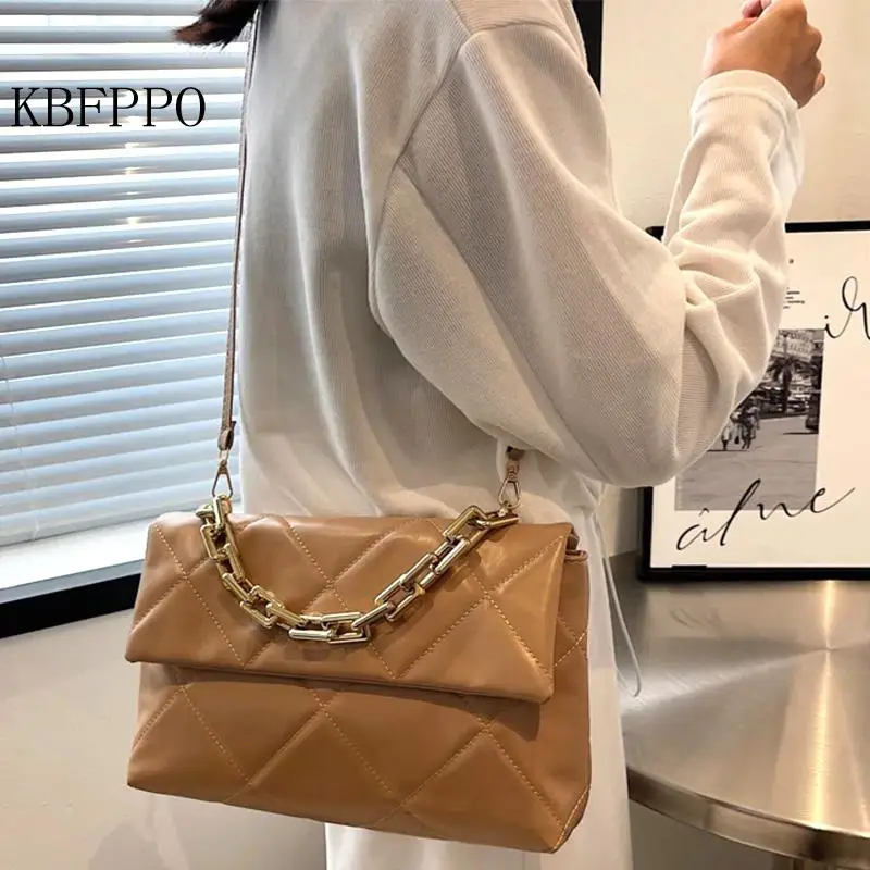 

High-quality Large-capacity Bag Women 2023 Fashion Rhombic Luxury Shoulder Messenger Bag Genuine Leather Handbag High Quality