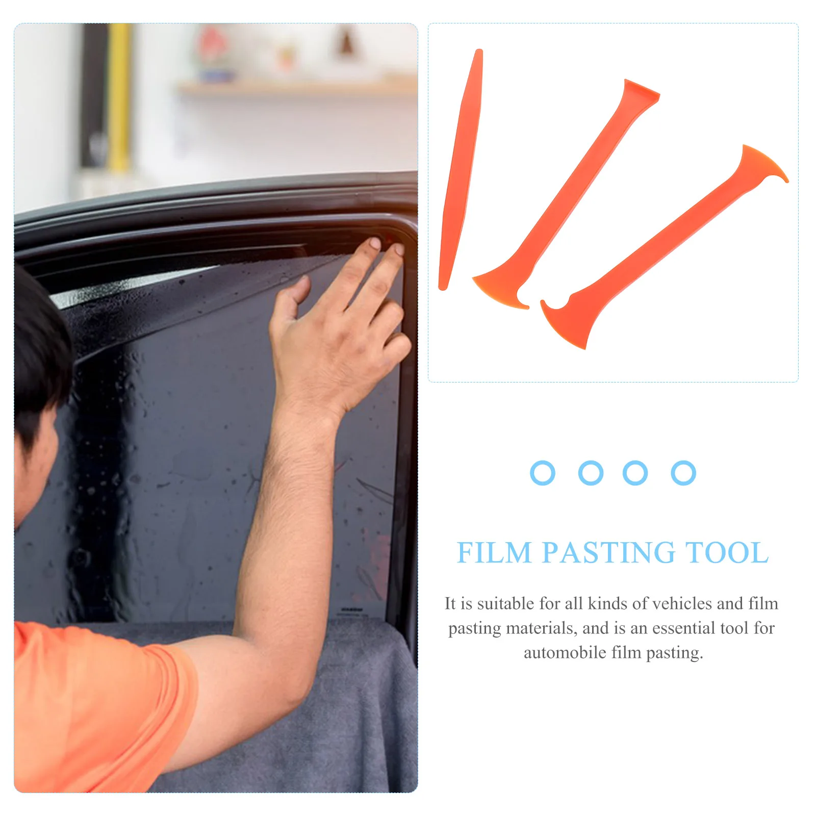 

3Pcs Car Wrap Tools Kit Vinyl Wrap Edge Trimming Film Installation Window Tint Tool Squeegee Set Car Window Tinting Tool