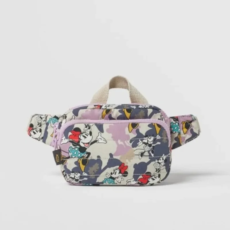 

Disney Mickey New Children's Waist Bag Cartoon Cute Children's Chest Bag Large Capacity High Quality Fashion Crossbody Bag