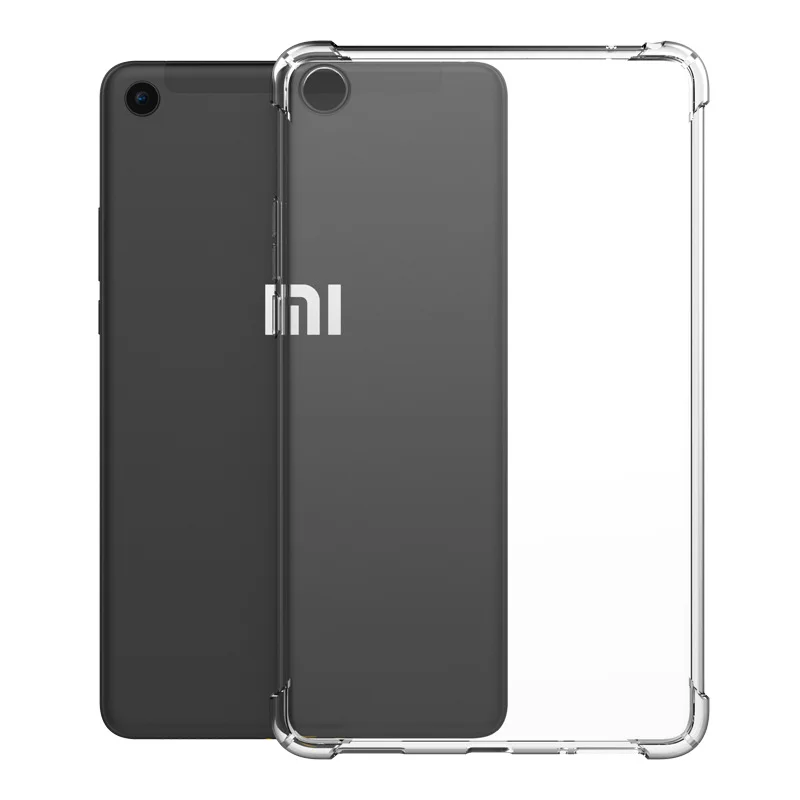 Para xiaomi mipad 4 plus transparente tpu silicone à prova de choque tablet capa para mipad 4 8.0 mi pad 4 plus 10.1 polegada tablet caso