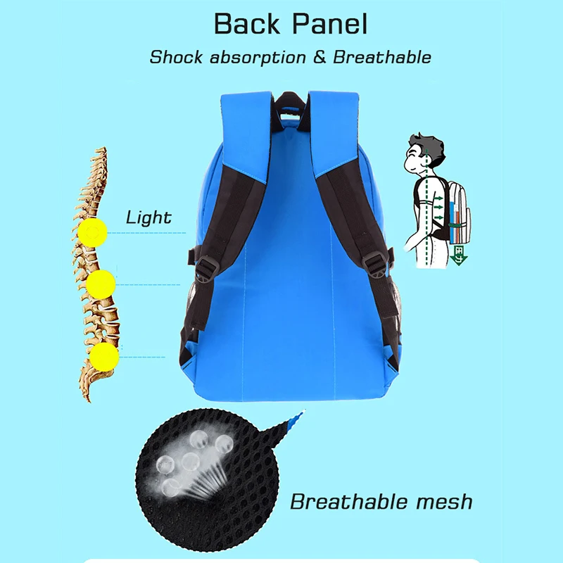 Grande capacidade mochilas escolares impermeáveis para crianças, mochila de alta qualidade, mochila clássica para adolescentes