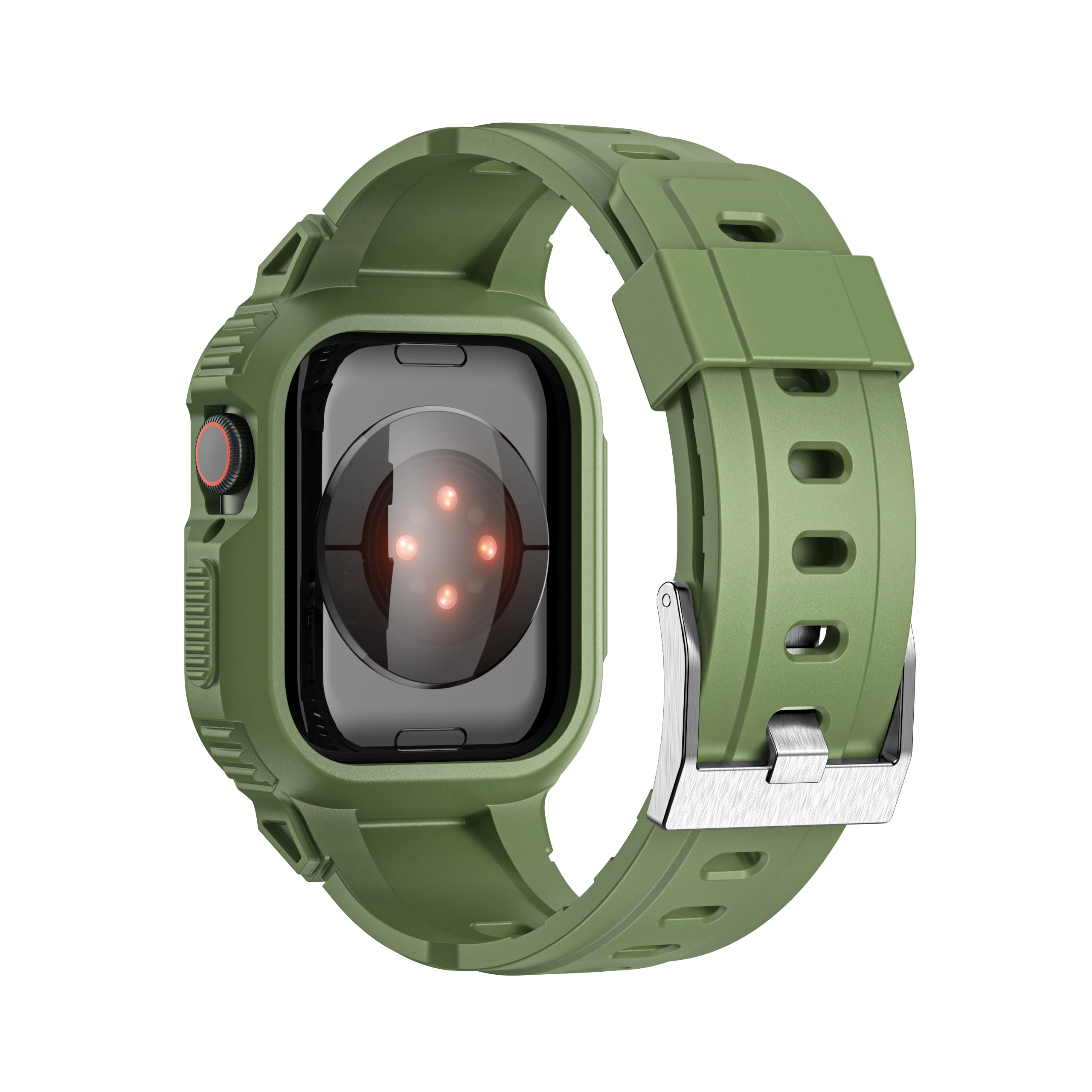 Новинка, чехол-бампер для Apple Watch Band 40 мм 45 мм, прочные мужские ремешки для Apple Watch SE и iWatch Series 8 7 6 5 4