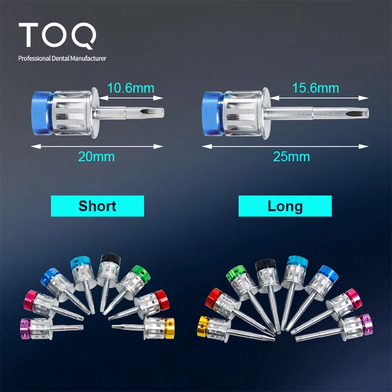 Dental uniwersalny implant klucz dynamometryczny śrubokręt kolorowy klucz dynamometryczny grzechotka zestaw protetyczny Instrument dentystyczny