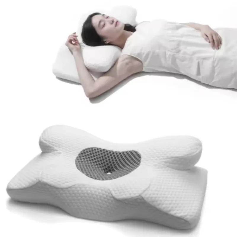 Zero Pressure Cotton Special shaped Pillow Memory Foam Cervical Vertebra Horn Helps Sleep Memory Pillow Rebound Neck Pillow