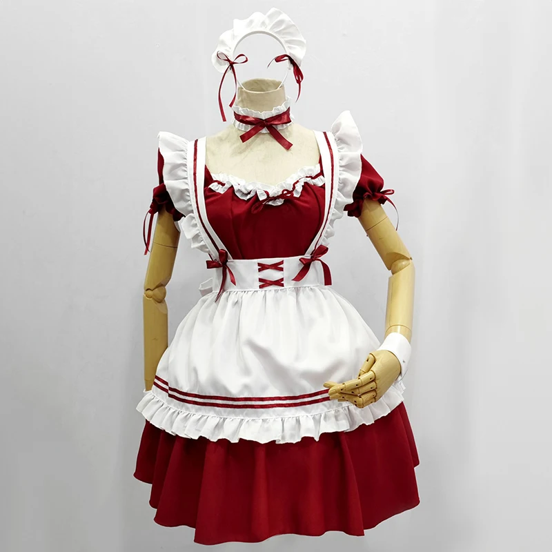 Vestido clássico de princesa Lolita, Lolita Cossuit, Fato japonês, Loli quente, vestido de princesa preto e branco