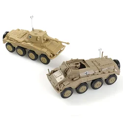 1/72 WWII German Cougar Wheeled Armored Vehicle Scout Car 4D Assemble Model Military Kit Chariot Toy