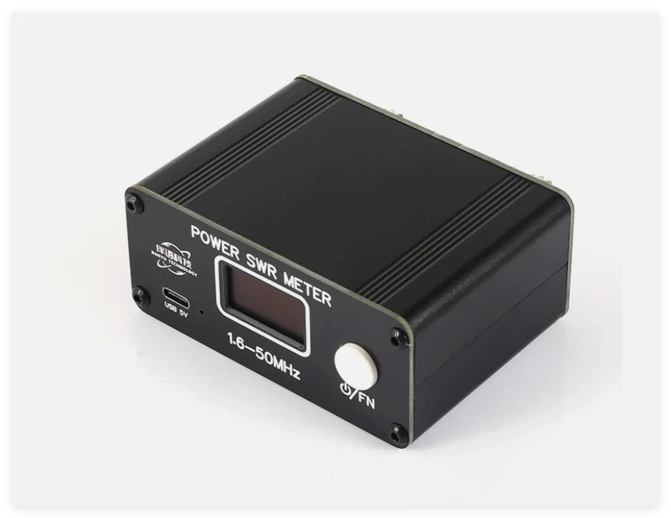 Mini QRP 150W 1.6-50MHz HF SWR / مقياس الطاقة FM/AM/CW/SSB + بطارية + OLED