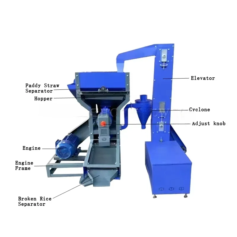 High Quality New Rice Polishing Machine Rice Peeling Husking Hulling Mill Milling Machine for Rice Wheat