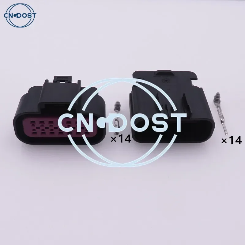 1 Set 14 Pin 15326856 15326861 Waterproof Urea Pump Assembly Socket Cable Harness Connector AC Assembly For Delphi Chevrolet